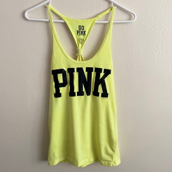 SOLD. 📦 VS PINK Neon Racerback Tank - Picture 3 of 4